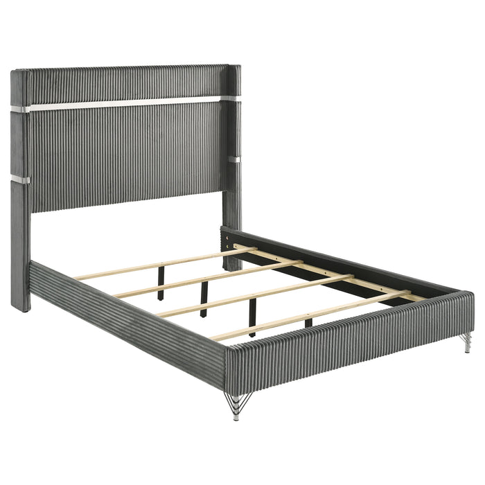 Lucia 4 & 5 Piece Bedroom Set King & Queen Beige & Grey - Just Furniture (PA) - Multi Location