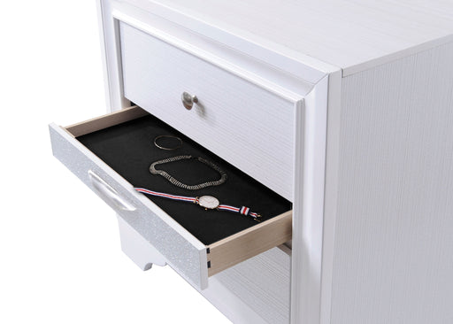 Naima White Nightstand - Just Furniture (PA) - Multi Location