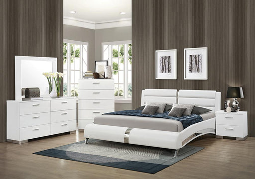Jeremaine 4-piece Queen Bedroom Set Glossy White - Just Furniture (PA) - Multi Location