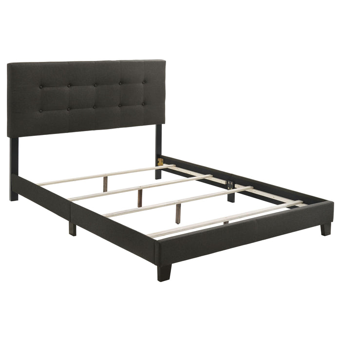 Mapes Tufted Upholstered Eastern King, Queen, Twin & Full Bed Charcoal & Grey - Just Furniture (PA) - Multi Location