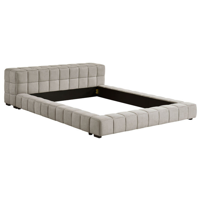 Trinity California King, E.king, Queen, & Full Bed Green & Light Taupe - Just Furniture (PA) - Multi Location