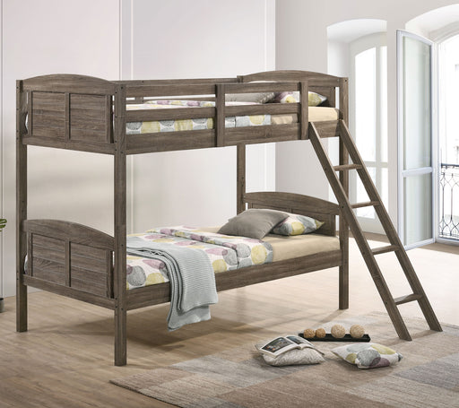 Flynn Bunk Bed Weathered Brown - Just Furniture (PA) - Multi Location