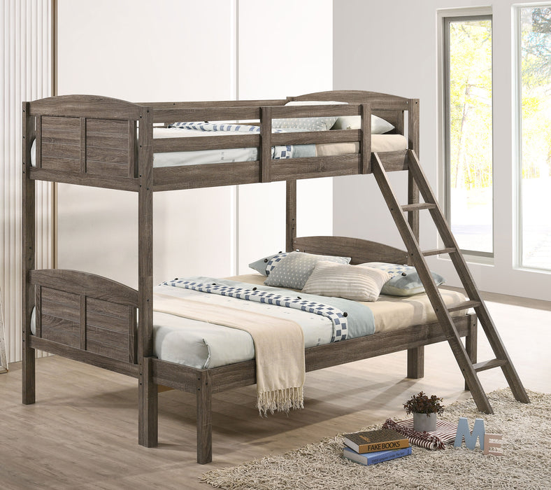Flynn Bunk Bed Weathered Brown - Just Furniture (PA) - Multi Location