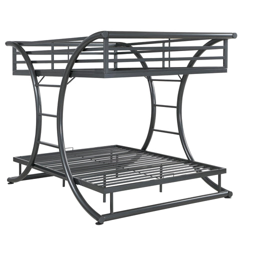Stephan Full Over Full Bunk Bed Gunmetal - Just Furniture (PA) - Multi Location
