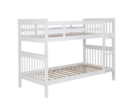 Chapman Twin Over Twin Bunk Bed White - Just Furniture (PA) - Multi Location
