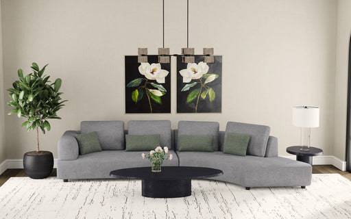 Toscano 134-inch Upholstered Sectional Sofa Grey - Just Furniture (PA) - Multi Location