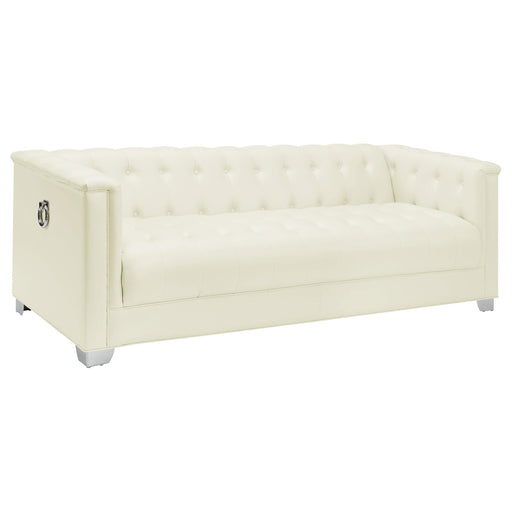 Chaviano Tufted Upholstered Sofa Pearl White - Just Furniture (PA) - Multi Location