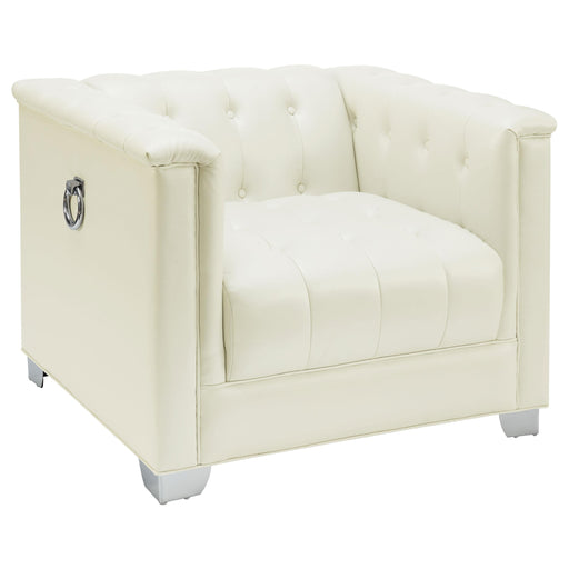 Chaviano Tufted Upholstered Chair Pearl White - Just Furniture (PA) - Multi Location