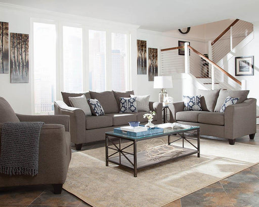 Salizar Flared Arm Chair Grey - Just Furniture (PA) - Multi Location