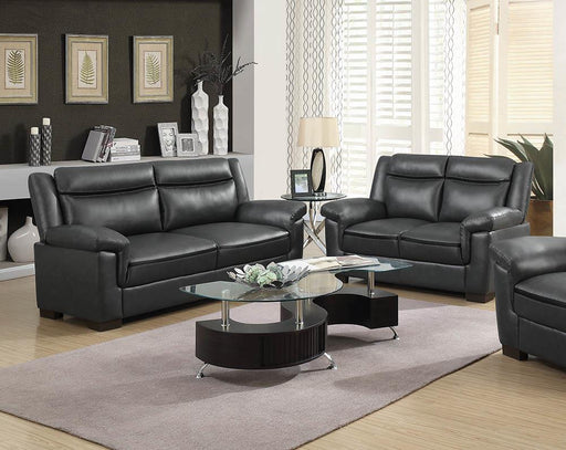 Arabella Upholstered Pillow Top Arm Living Room Set Grey - Just Furniture (PA) - Multi Location