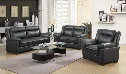 Arabella Upholstered Pillow Top Arm Living Room Set Grey - Just Furniture (PA) - Multi Location