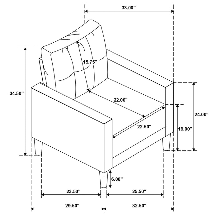 Bowen Stationary 3 Pc Sets - Just Furniture (PA) - Multi Location