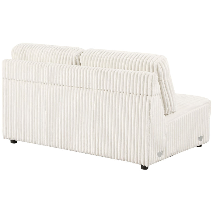 Emberson Upholstered Armless Loveseat Ivory - Just Furniture (PA) - Multi Location