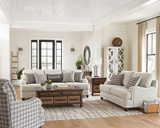 Glenn Cushion Back Loveseat Light Grey - Just Furniture (PA) - Multi Location