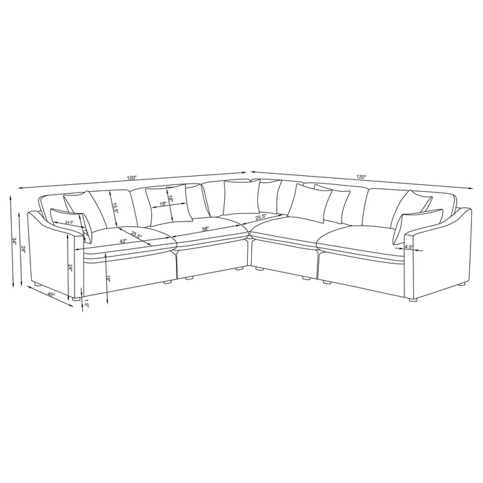 Hobson Seating Sectionals - Just Furniture (PA) - Multi Location