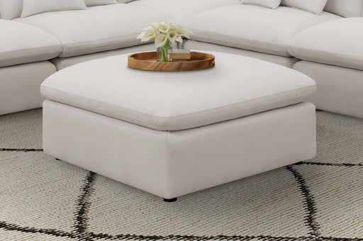 Hobson Cushion Seat Ottoman Off-White - Just Furniture (PA) - Multi Location