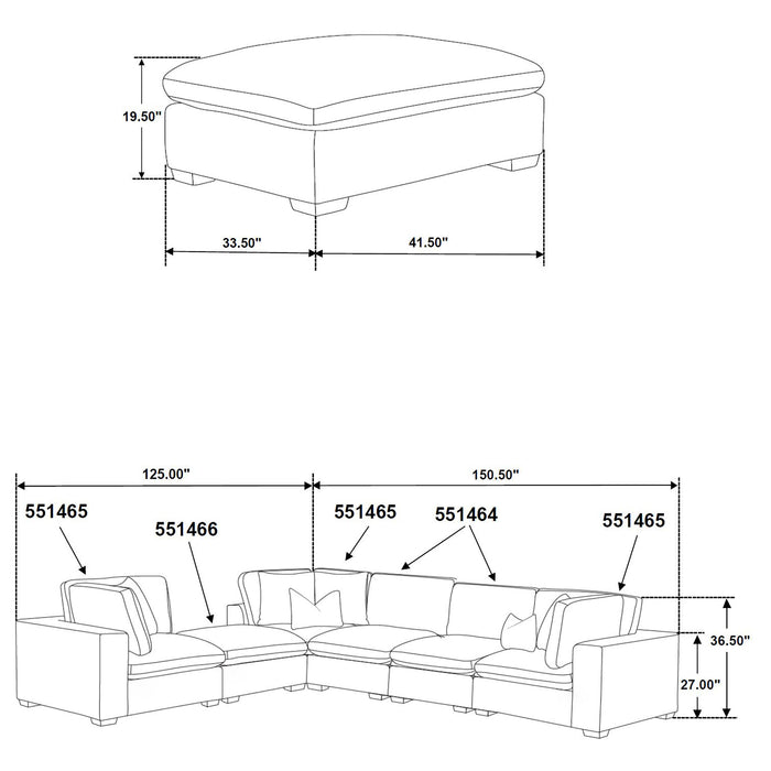 Lakeview Ottoman - Just Furniture (PA) - Multi Location