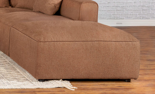 Jennifer Upholstered Ottoman Terracotta - Just Furniture (PA) - Multi Location