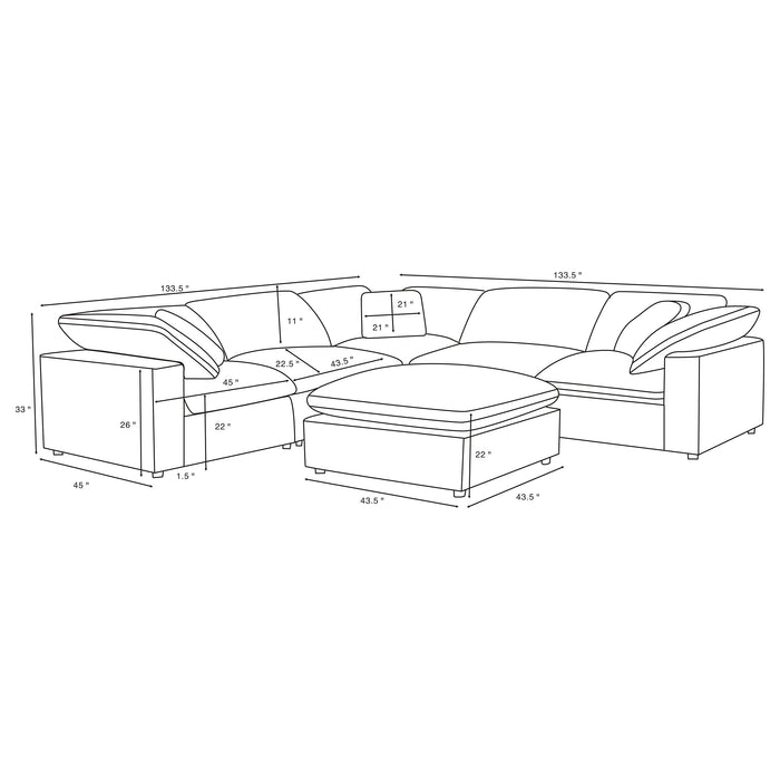 Raleigh Modular Sectionals Upholstered - Just Furniture (PA) - Multi Location