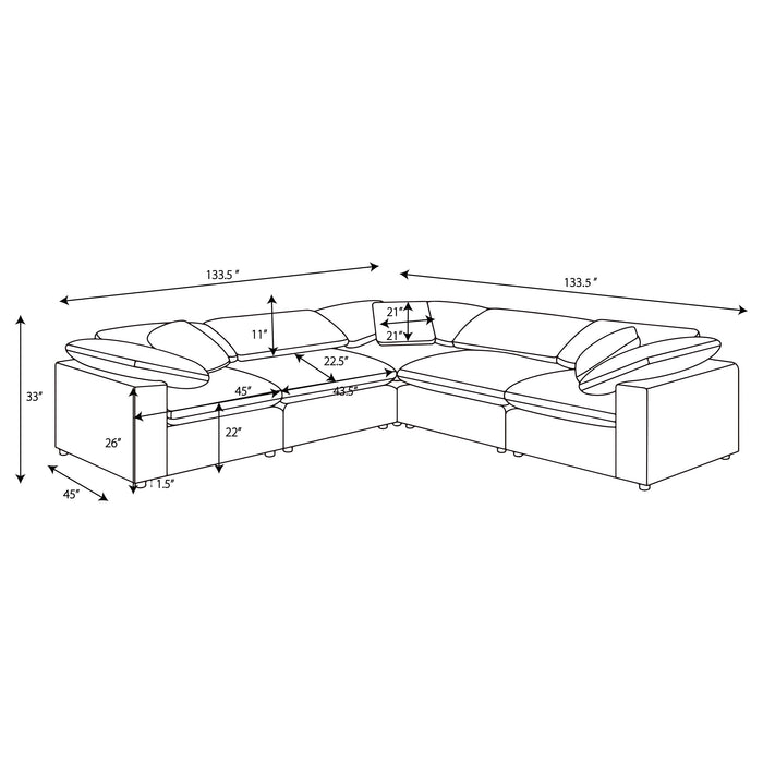 Raleigh Modular Sectionals Grey - Just Furniture (PA) - Multi Location