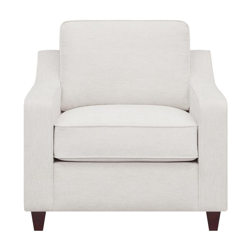 Christine Upholstered Cushion Back Chair Beige - Just Furniture (PA) - Multi Location