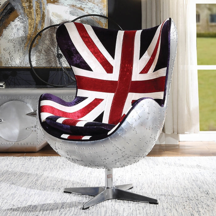 Brancaster British Flag Accent Chair With Swivel - Just Furniture (PA) - Multi Location