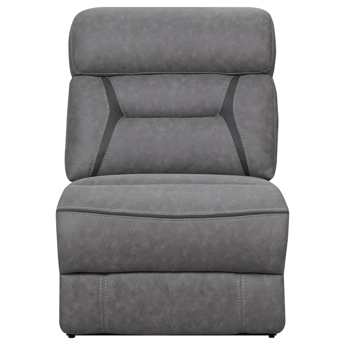 Higgins Upholstered Armless Chair Grey - Just Furniture (PA) - Multi Location