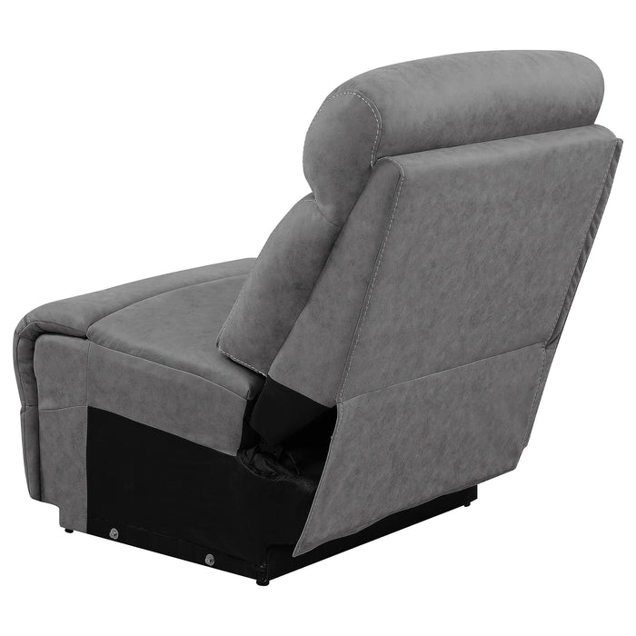 Higgins Upholstered Armless Chair Grey - Just Furniture (PA) - Multi Location