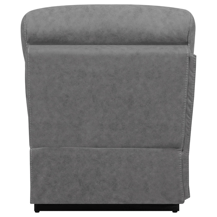 Higgins Upholstered Armless Chair Grey - Just Furniture (PA) - Multi Location