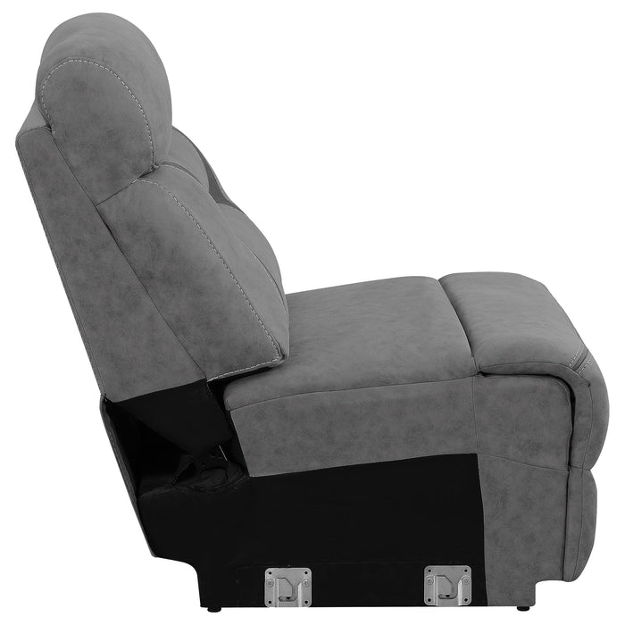 Higgins Upholstered Armless Chair Grey - Just Furniture (PA) - Multi Location