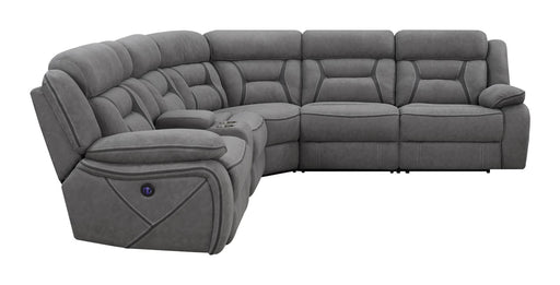 Higgins 4-piece Upholstered Power Sectional Grey - Just Furniture (PA) - Multi Location