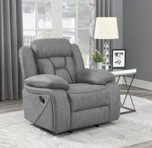 Higgins Overstuffed Upholstered Glider Recliner Grey - Just Furniture (PA) - Multi Location