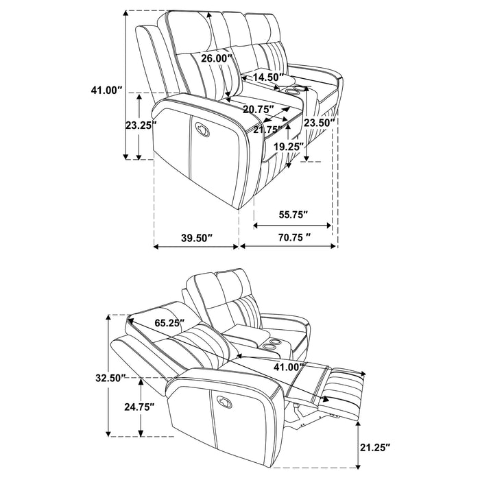 Raelynn Reclining 3 Pc Set - Just Furniture (PA) - Multi Location