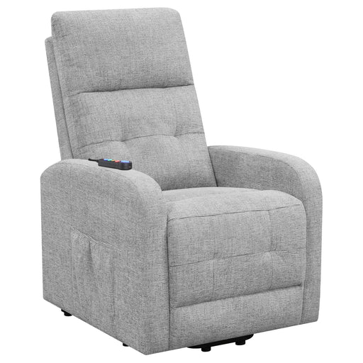 Howie Tufted Upholstered Power Lift Recliner Grey - Just Furniture (PA) - Multi Location