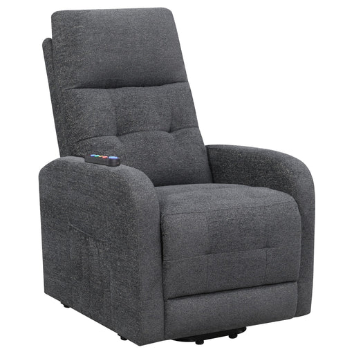Howie Tufted Upholstered Power Lift Recliner Charcoal - Just Furniture (PA) - Multi Location