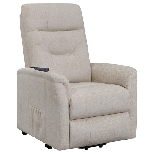 Henrietta Power Lift Recliner with Storage Pocket Beige - Just Furniture (PA) - Multi Location