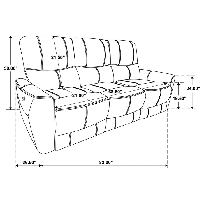 Greenfield Power Reclining Sofa - Just Furniture (PA) - Multi Location