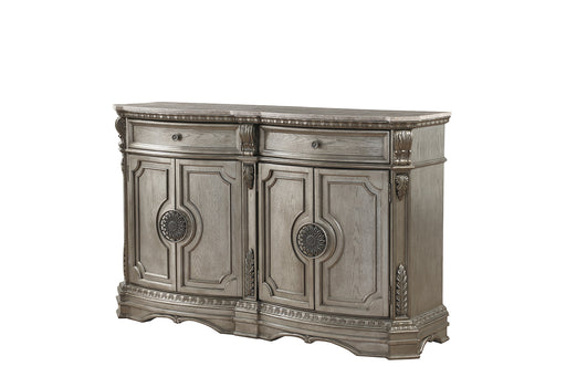 Northville Antique Silver Server (MARBLE TOP) - Just Furniture (PA) - Multi Location
