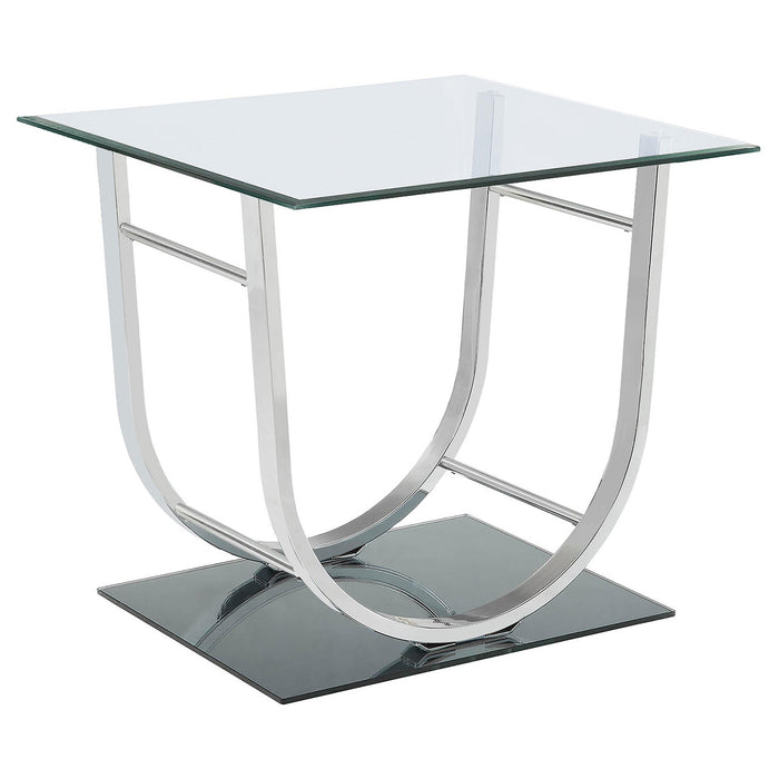 Danville U-shaped End Table Chrome - Just Furniture (PA) - Multi Location
