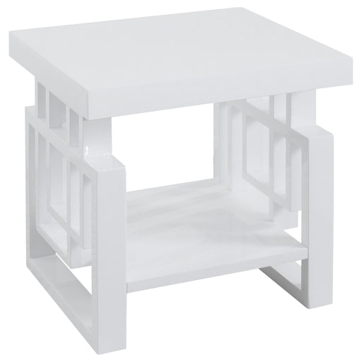 Schmitt Rectangular End Table High Glossy White - Just Furniture (PA) - Multi Location