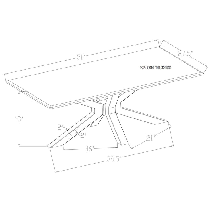 Visalia Coffee Table - Just Furniture (PA) - Multi Location