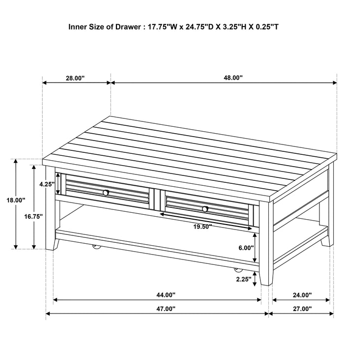 Concord Coffee Table - Just Furniture (PA) - Multi Location