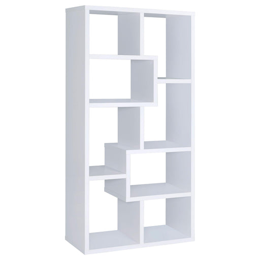 Theo 10-shelf Bookcase White - Just Furniture (PA) - Multi Location