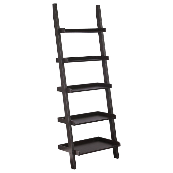 Colella 5-shelf Ladder Bookcase Cappuccino - Just Furniture (PA) - Multi Location