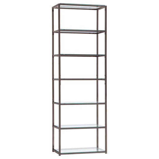 Kate 6-shelf Bookcase Black Nickel - Just Furniture (PA) - Multi Location