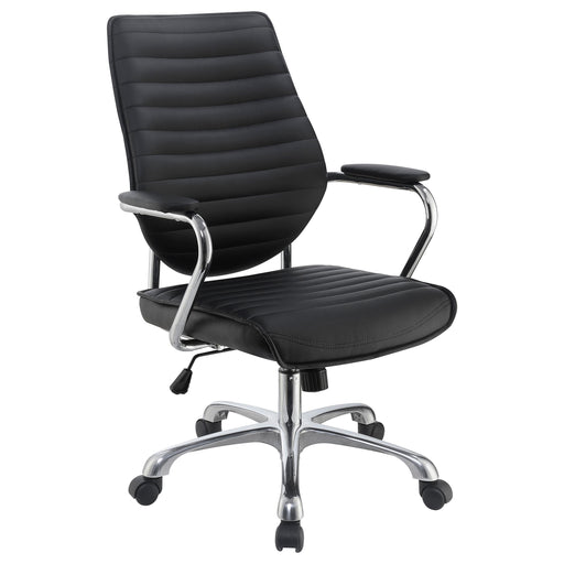 Chase High Back Office Chair Black and Chrome - Just Furniture (PA) - Multi Location