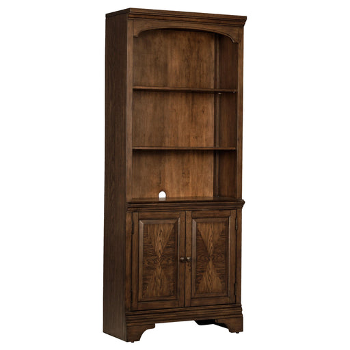 Hartshill Bookcase with Cabinet Burnished Oak - Just Furniture (PA) - Multi Location