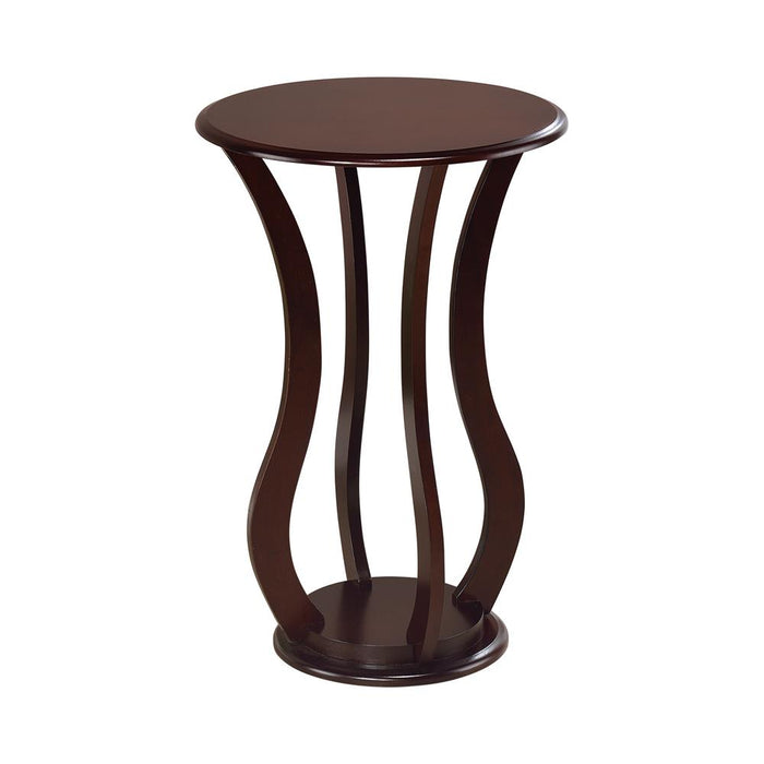 Elton Round Top Accent Table Cherry - Just Furniture (PA) - Multi Location