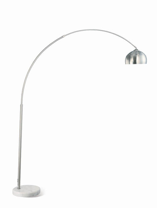 Krester Arched Floor Lamp Brushed Steel and Chrome - Just Furniture (PA) - Multi Location
