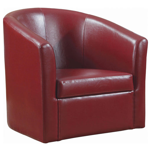Turner Upholstery Sloped Arm Accent Swivel Chair Red - Just Furniture (PA) - Multi Location
